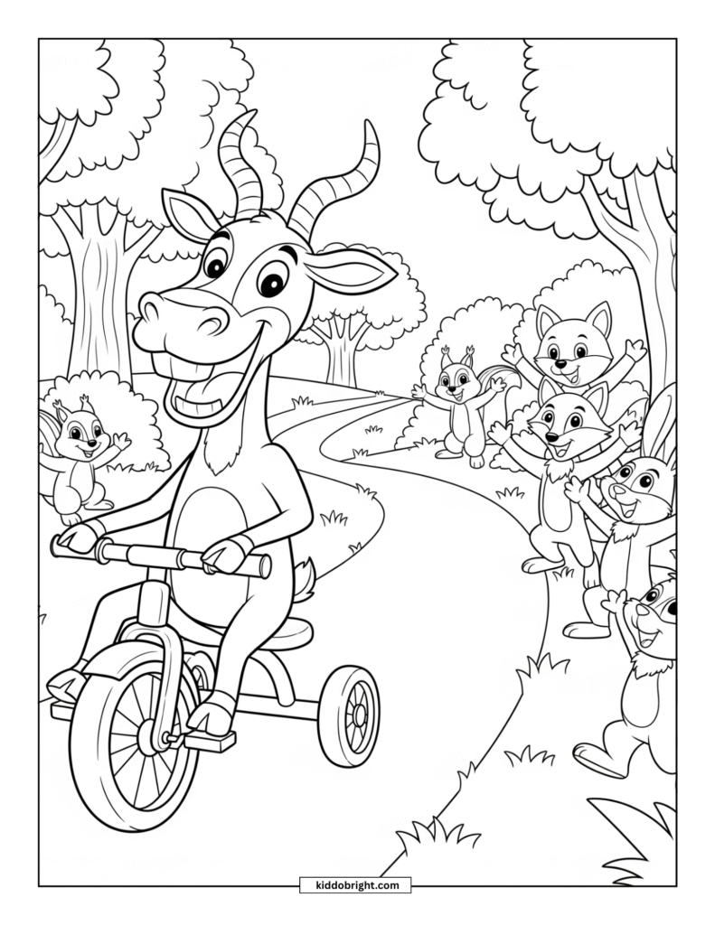 Antelope coloring pages free download