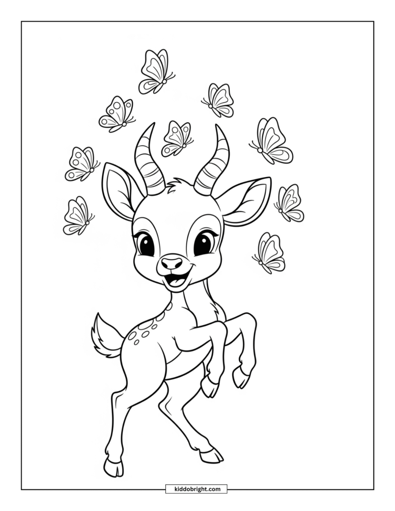 Antelope coloring pages free download