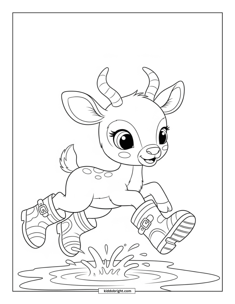 Antelope coloring pages free download