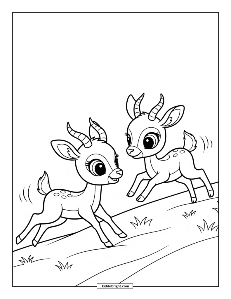 Antelope coloring pages free download