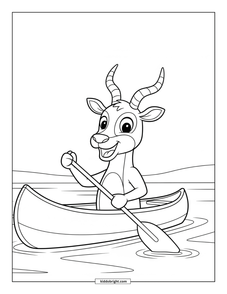 Antelope coloring pages free download