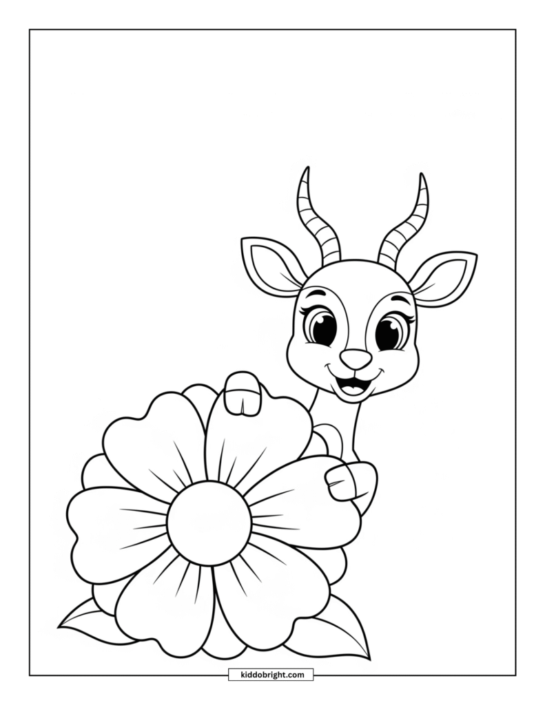 Antelope coloring pages free download