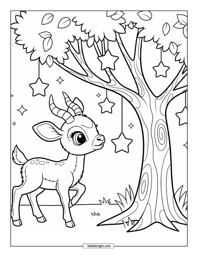 Antelope coloring pages free download