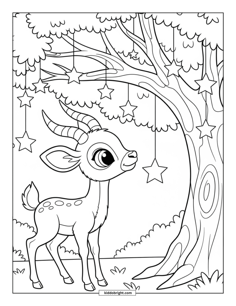 Antelope coloring pages free download
