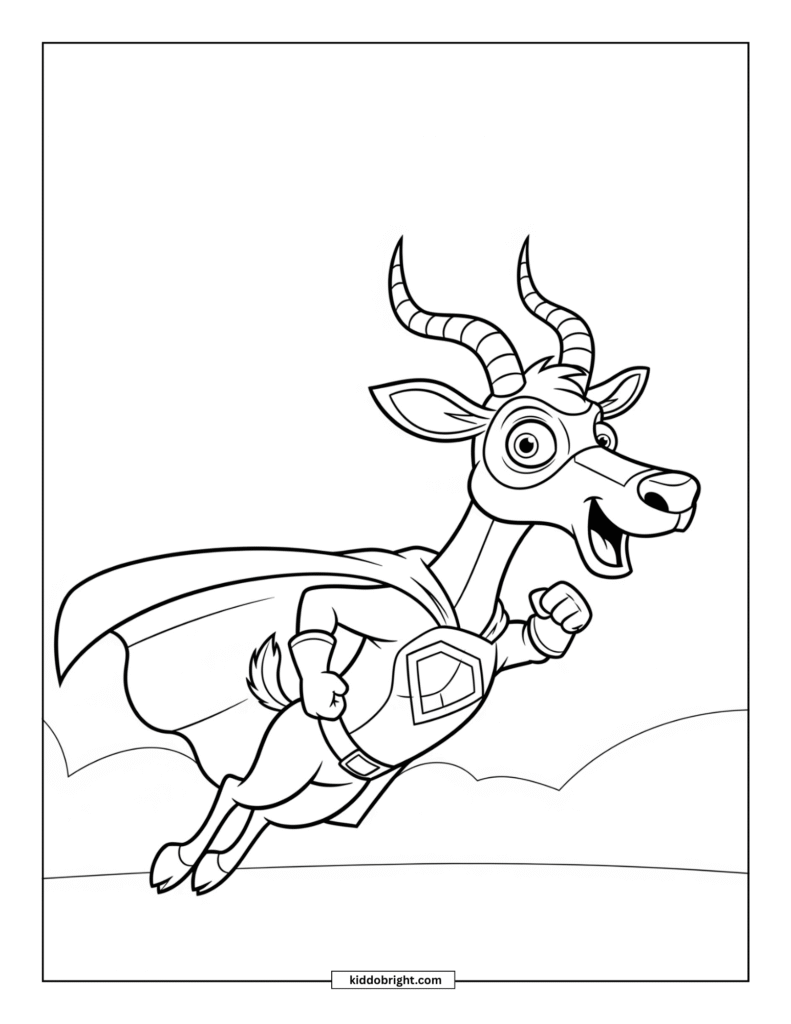 Antelope coloring pages free download