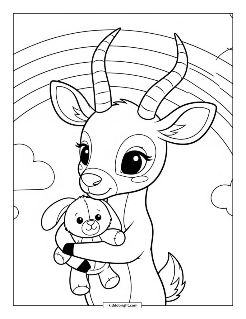 Antelope coloring pages free download