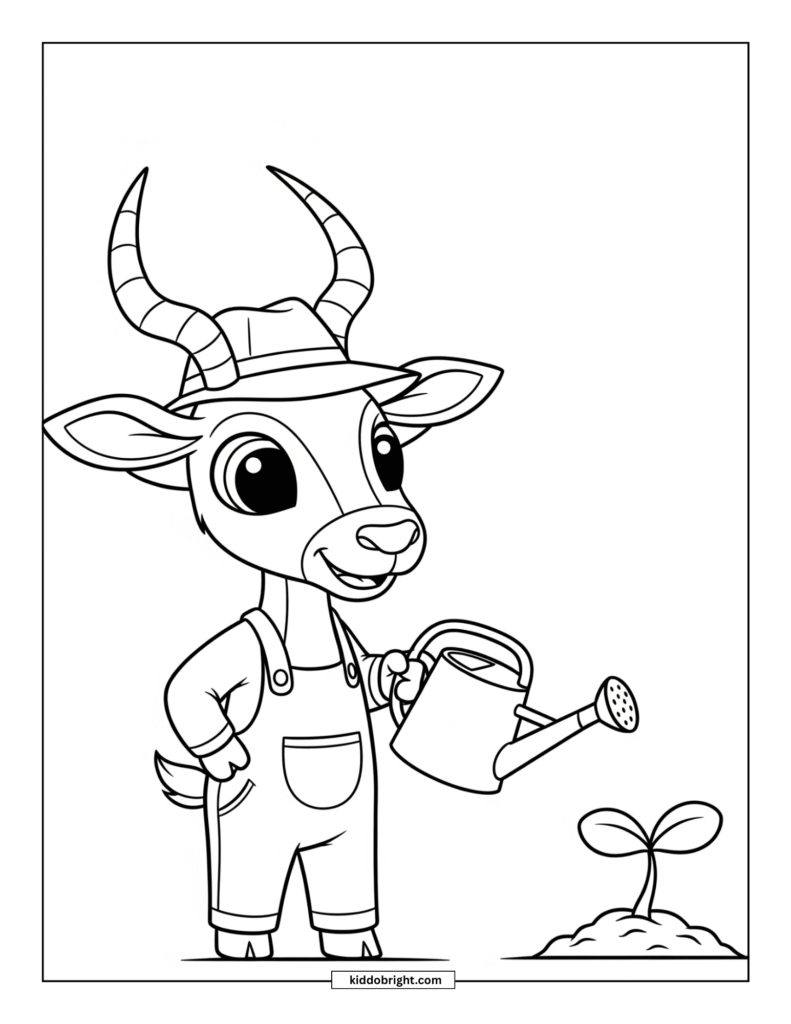 Antelope coloring pages free download