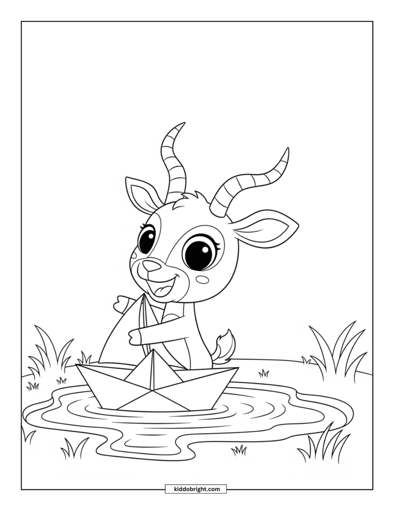 Antelope coloring pages free download