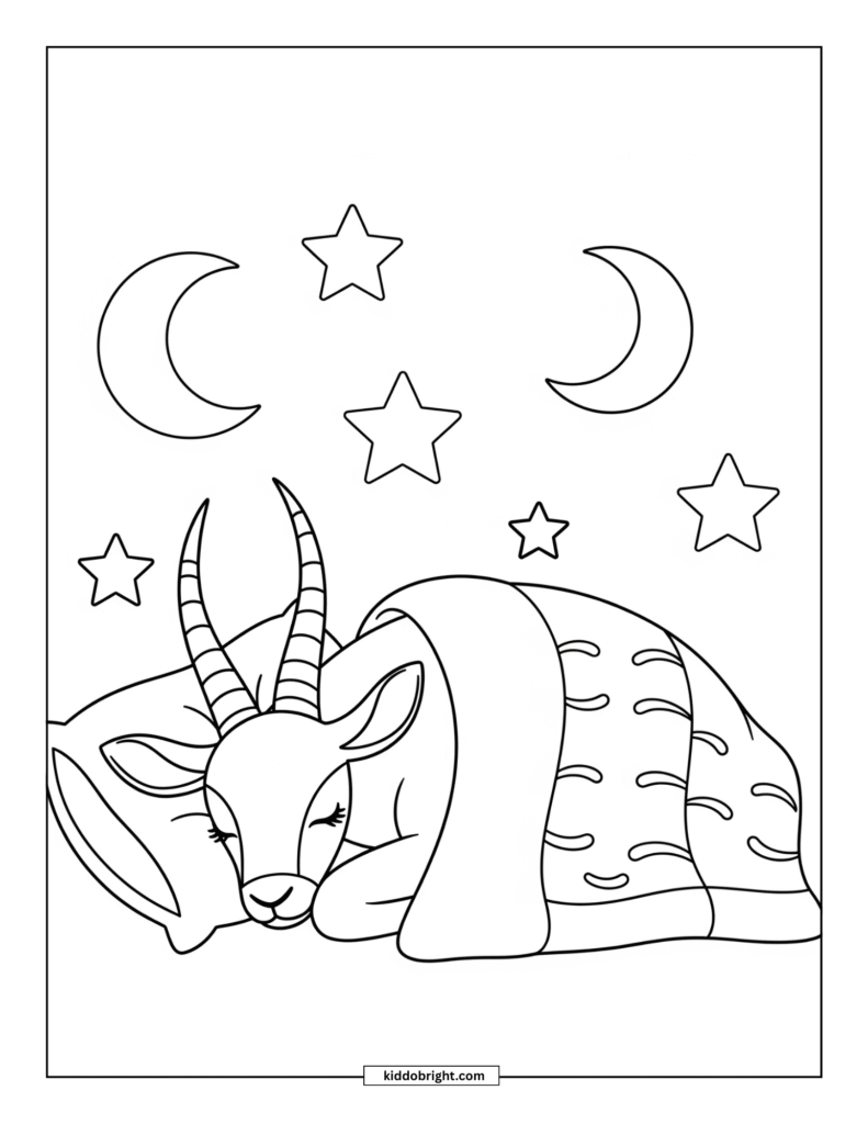 Antelope coloring pages free download
