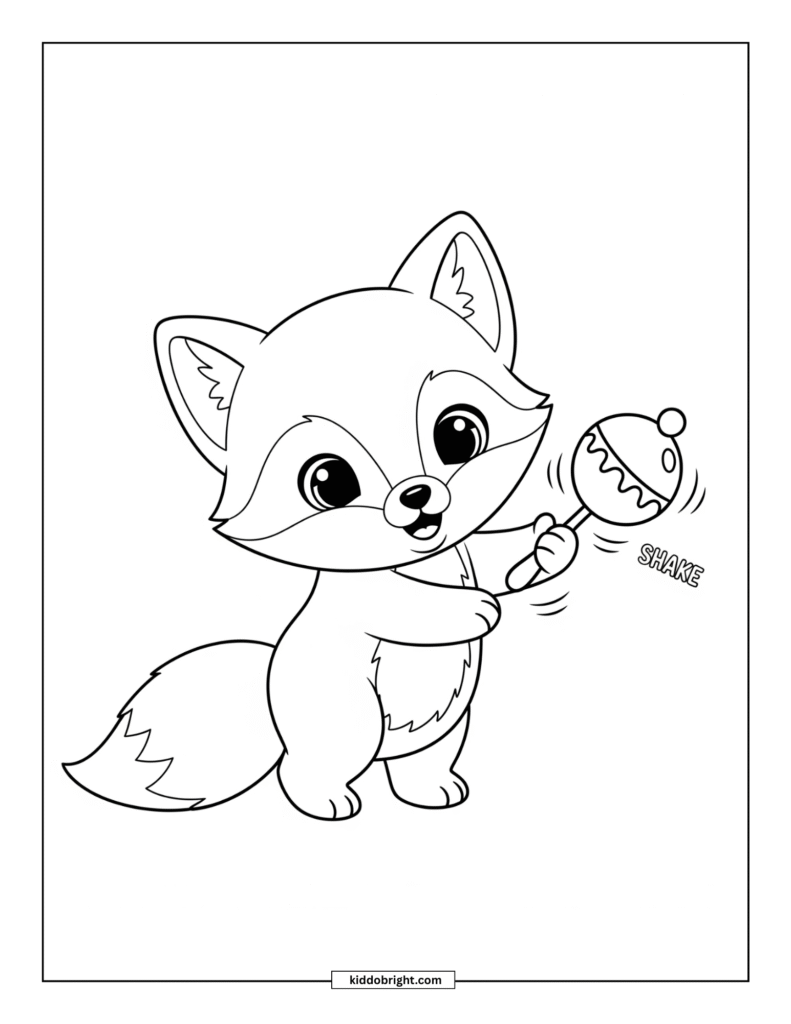 Arctic fox coloring pages free download