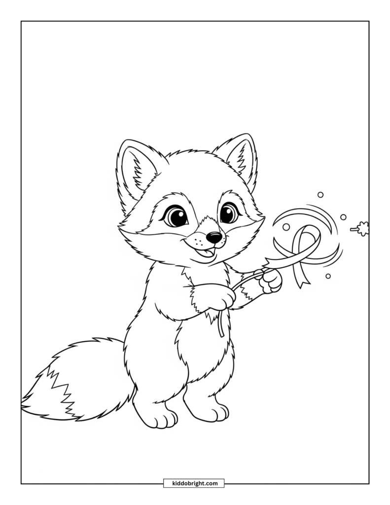 Arctic fox coloring pages free download