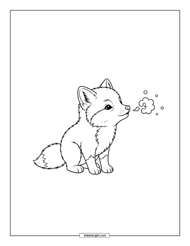 Arctic fox coloring pages free download