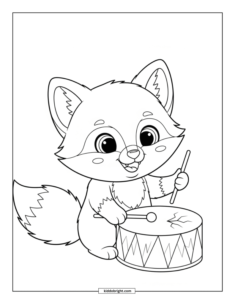 Arctic fox coloring pages free download