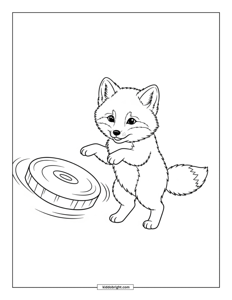Arctic fox coloring pages free download