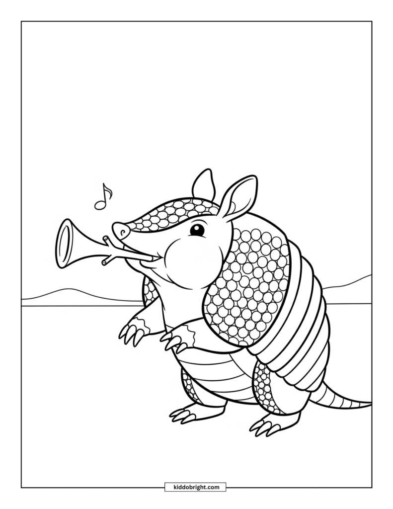 Armadillo coloring pages free download