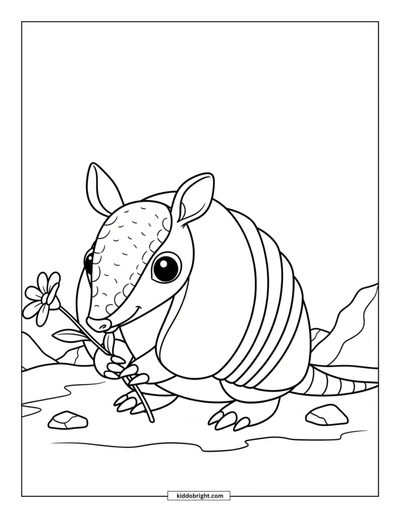 Armadillo coloring pages free download