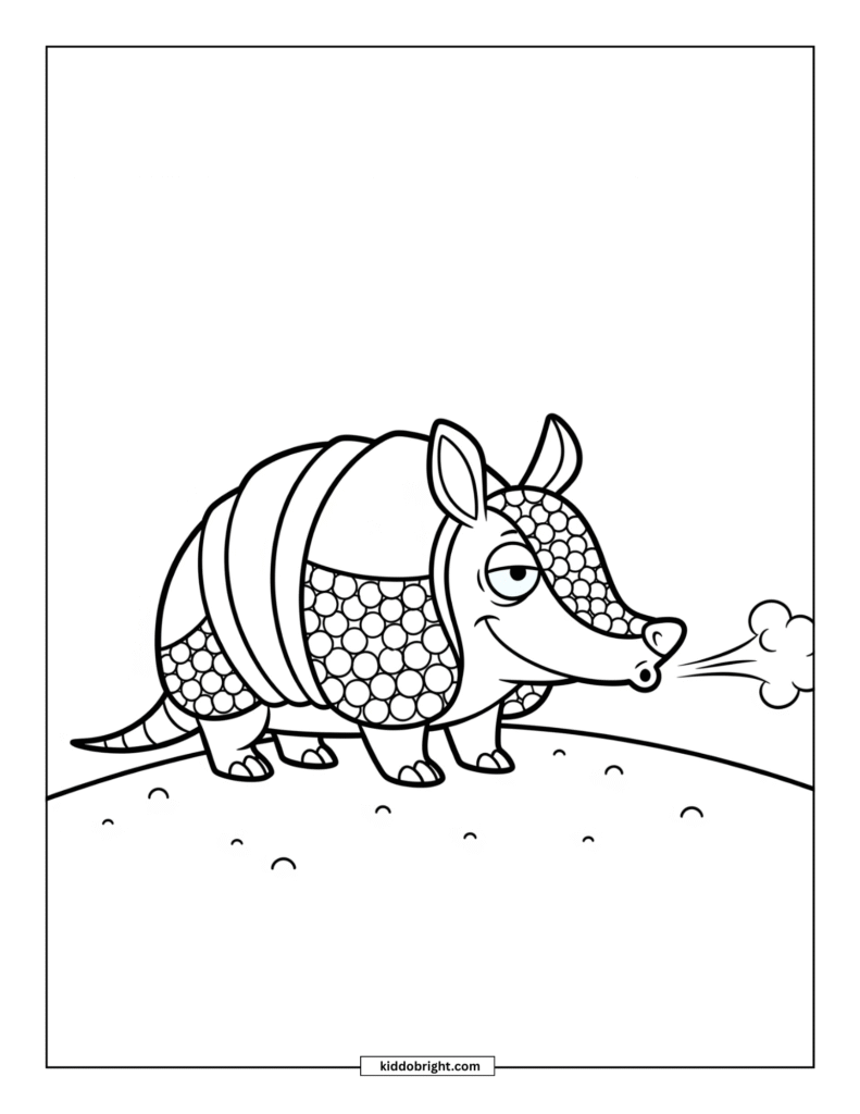 Armadillo coloring pages free download