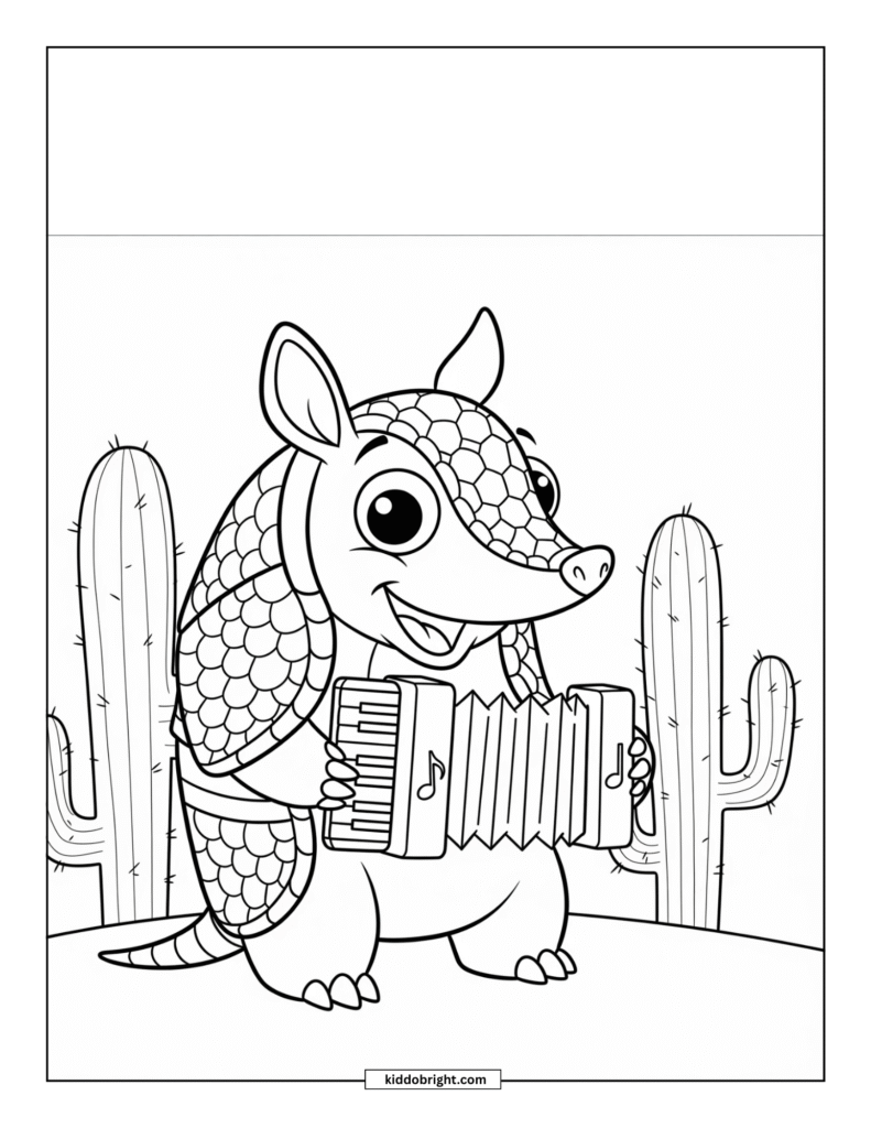 Armadillo coloring pages free download