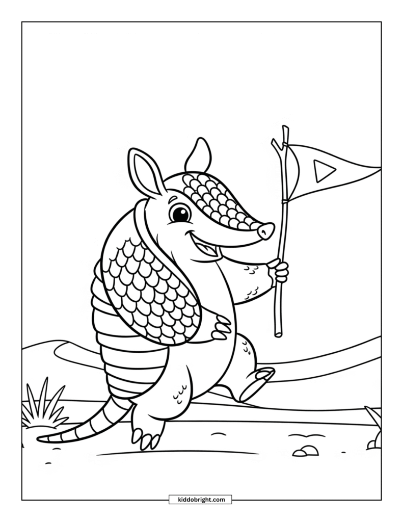 Armadillo coloring pages free download
