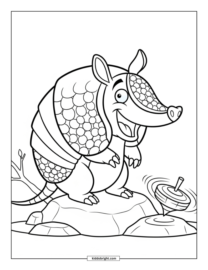 Armadillo coloring pages free download