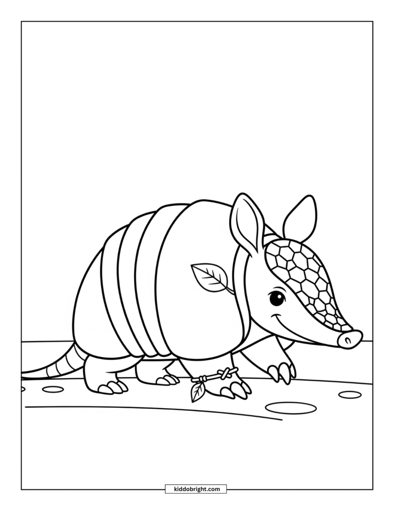 Armadillo coloring pages free download