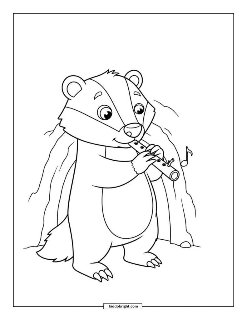 Badger coloring pages free download
