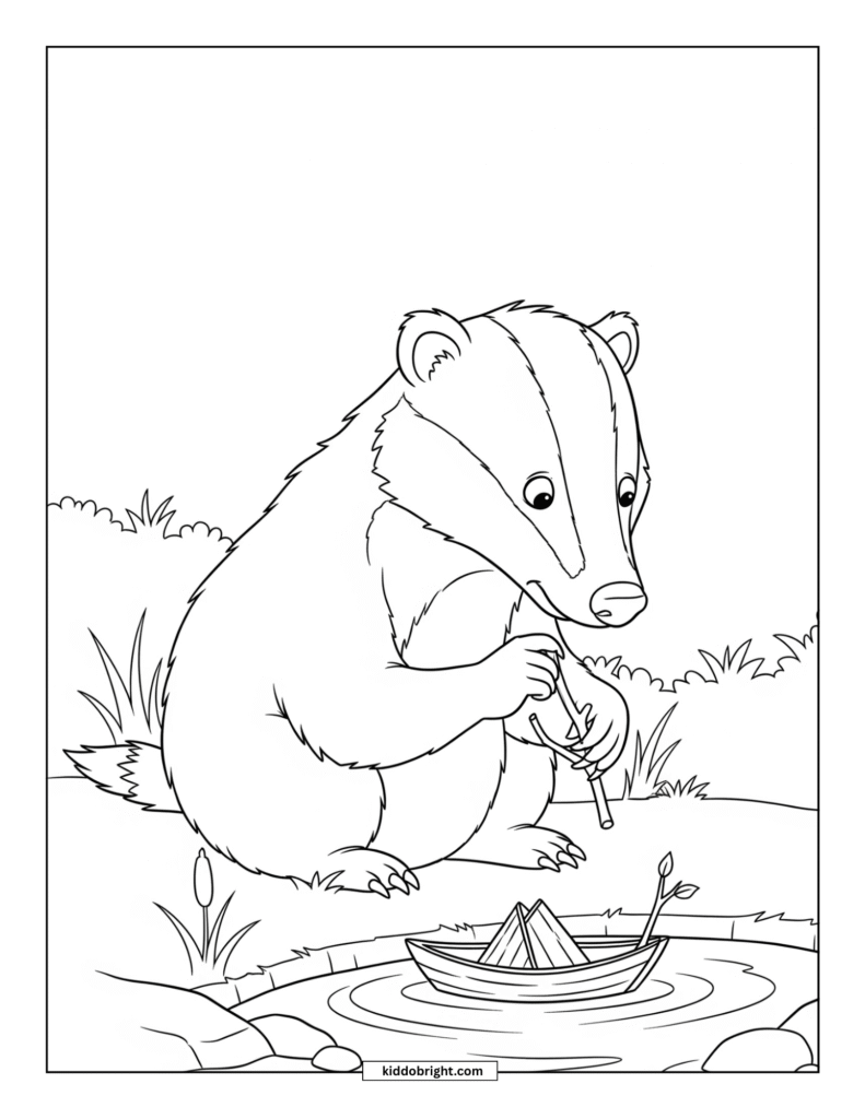 Badger coloring pages free download