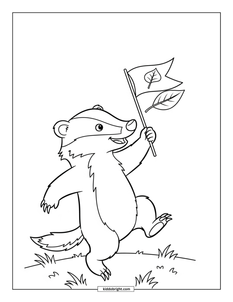 Badger coloring pages free download