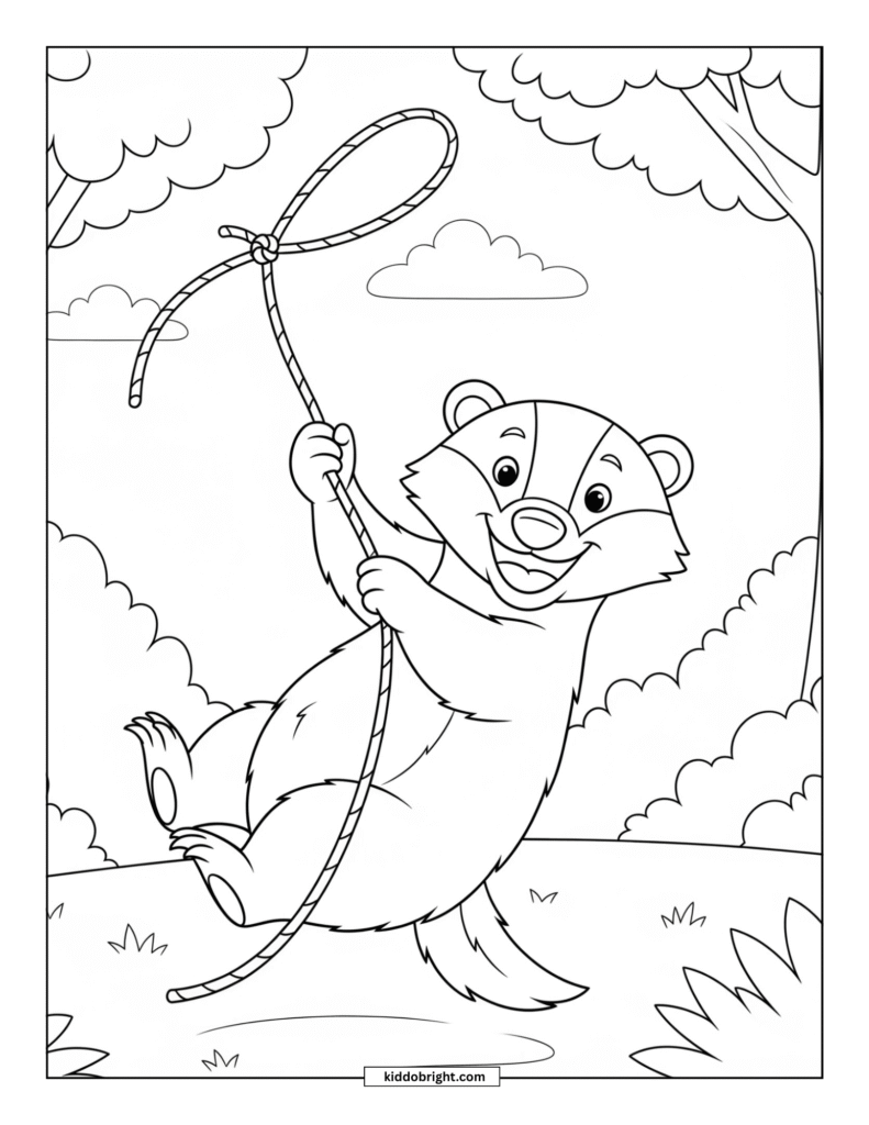 Badger coloring pages free download