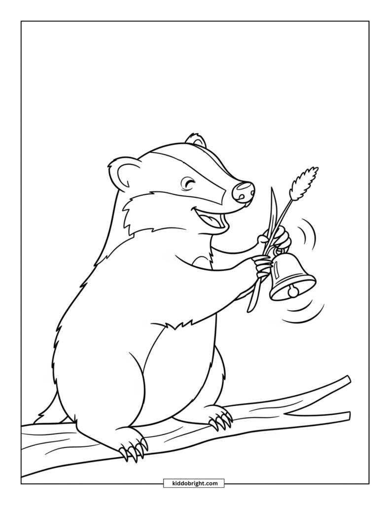 Badger coloring pages free download
