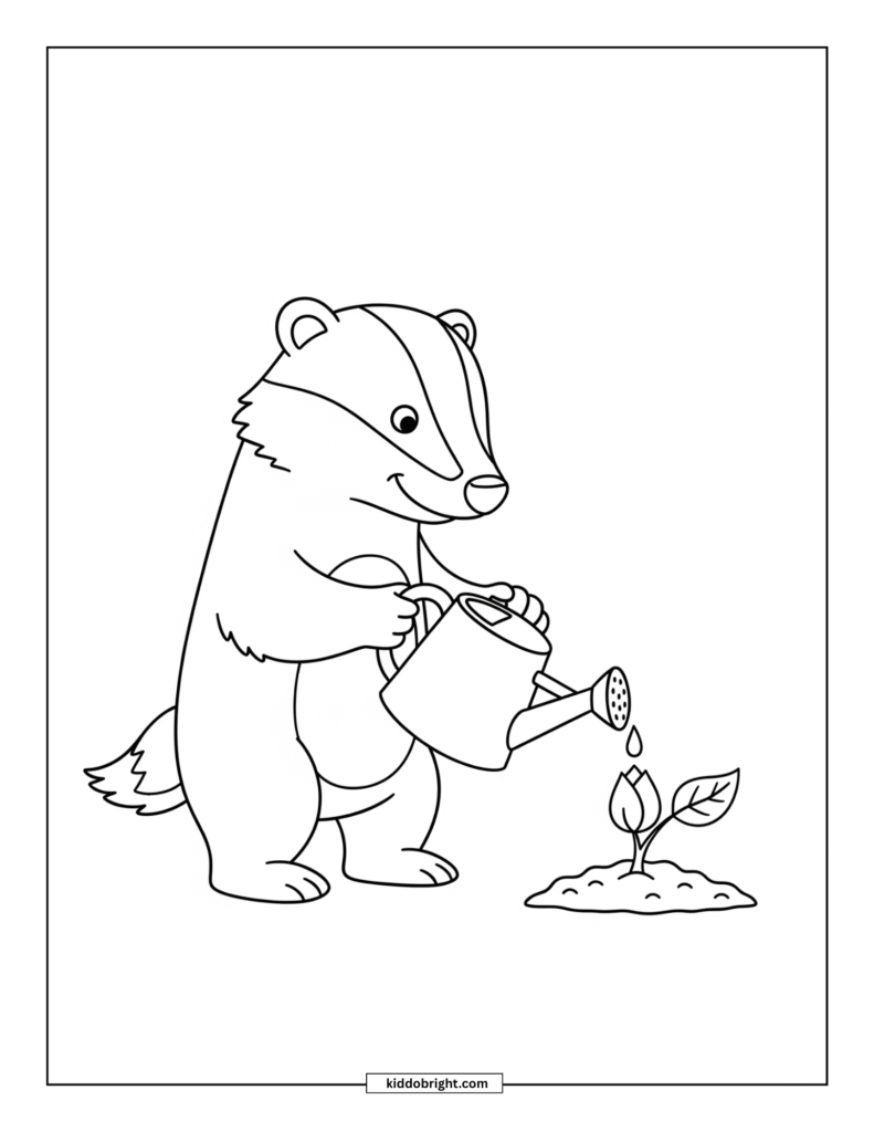 Badger coloring pages free download