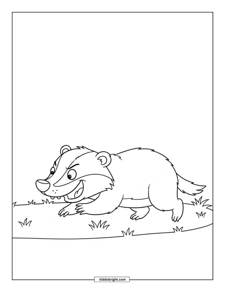 Badger coloring pages free download