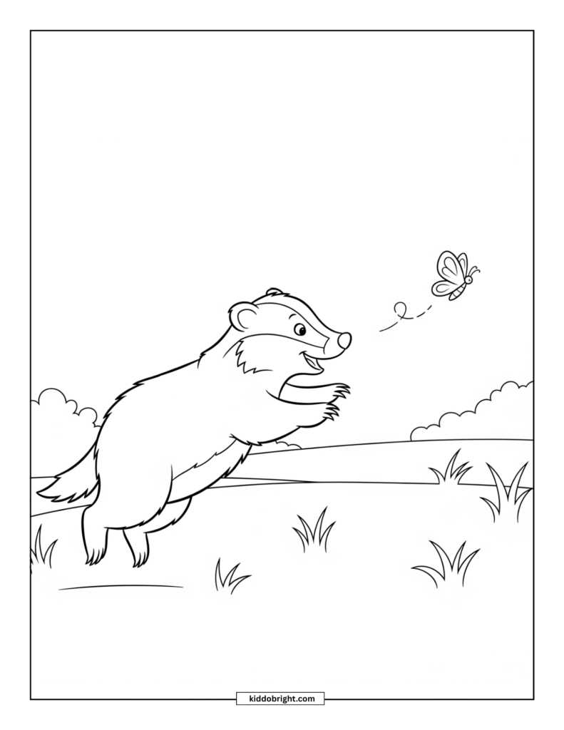 Badger coloring pages free download