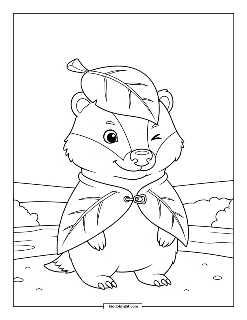Badger coloring pages free download