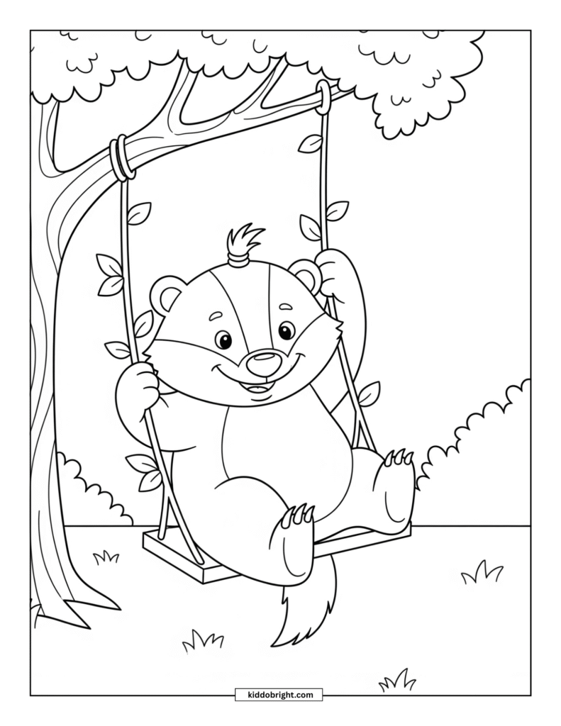 Badger coloring pages free download