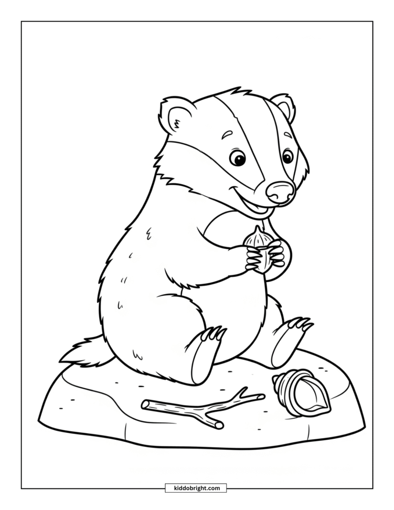 Badger coloring pages free download