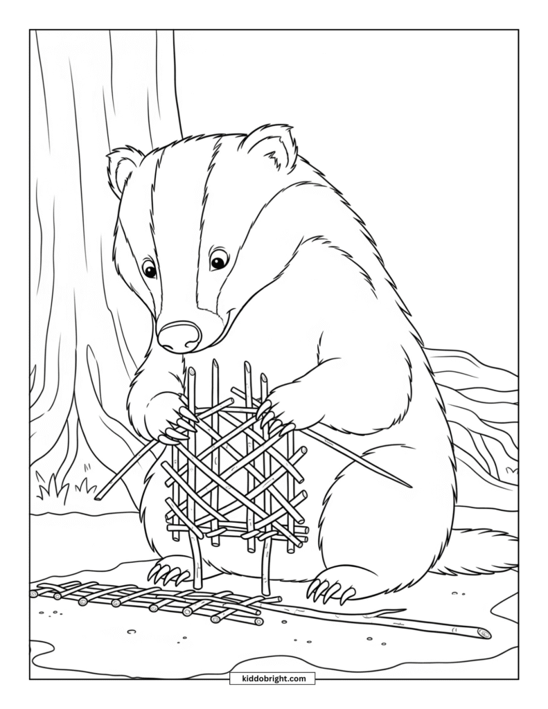 Badger coloring pages free download