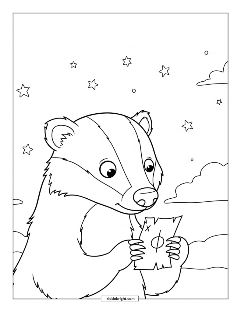 Badger coloring pages free download