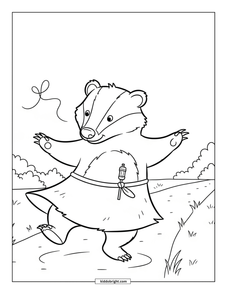 Badger coloring pages free download