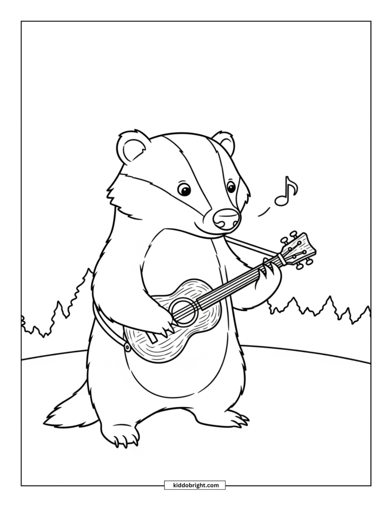 Badger coloring pages free download