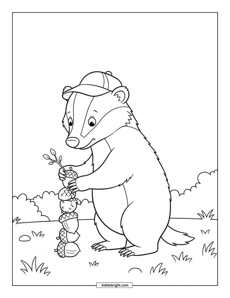 Badger coloring pages free download