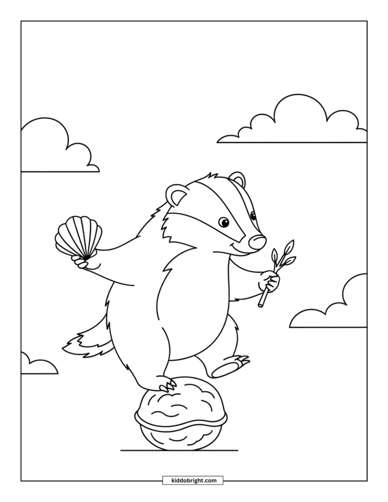 Badger coloring pages free download
