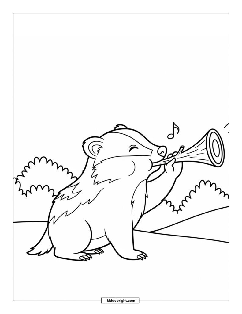 Badger coloring pages free download