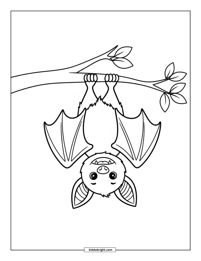 Bat coloring pages free download