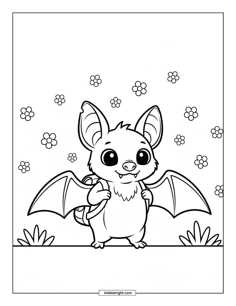 Bat coloring pages free download