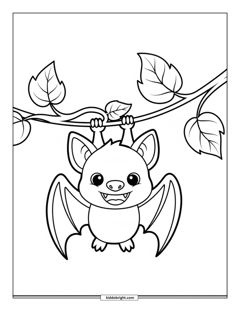 Bat coloring pages free download
