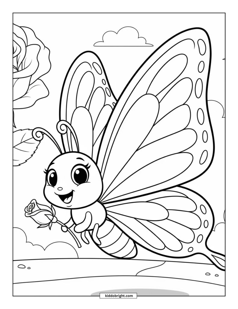 Butterfly coloring pages free download