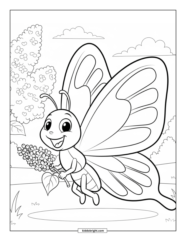 Butterfly coloring pages free download