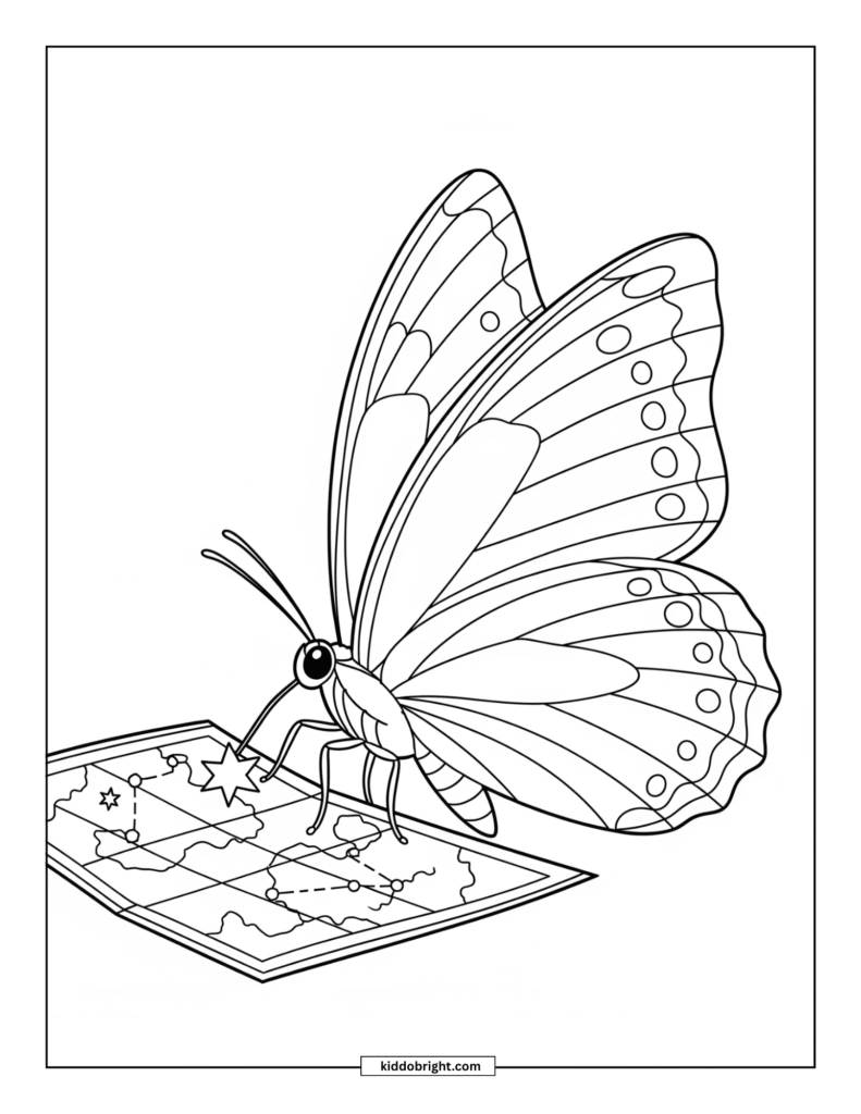 Butterfly coloring pages free download