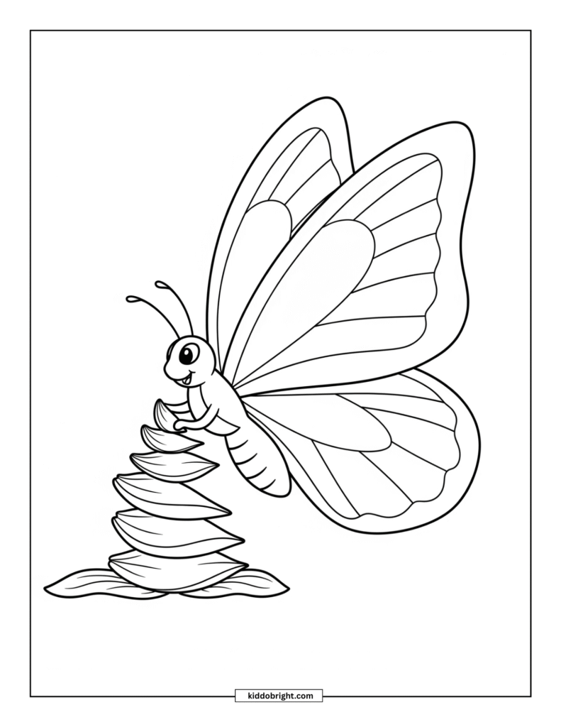 Butterfly coloring pages free download